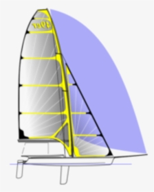 Clip Art 49er Sailboat - 49er Sailing Design, HD Png Download, Transparent PNG