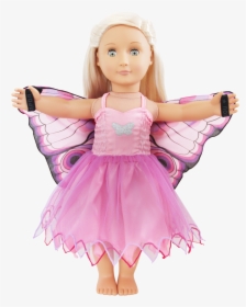 Pink Butterfly Dress Douglas Toys - Barbie, HD Png Download, Transparent PNG