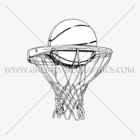Transparent Basketball Nets Clipart - Sketch, HD Png Download, Transparent PNG