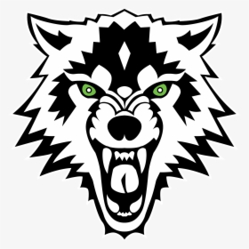 Wolves Field Hockey Logo - Wolf Face Clipart Black And White, HD Png Download, Transparent PNG