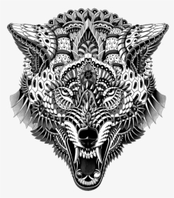 Wolf Head Sticker - Coloring Book, HD Png Download, Transparent PNG
