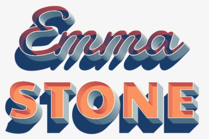 Emma Stone 3d Letter Png Name - Graphic Design, Transparent Png, Transparent PNG
