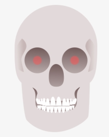 Skull Red Eyes - Skull, HD Png Download, Transparent PNG