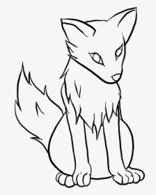 Easy Wolf Drawing Pictures And Cliparts, Download Free - Anime Wolf Drawing Easy, HD Png Download, Transparent PNG