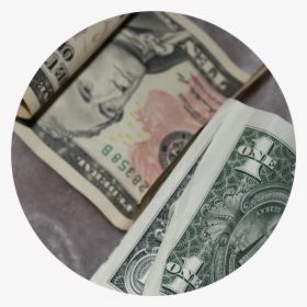 Two Wrinkled Dollar Bills - 10 Dollar Bill, HD Png Download, Transparent PNG