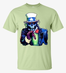 Uncle Sam Skeleton T Shirt , Png Download - Cartoon, Transparent Png, Transparent PNG