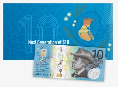 10 Dollar Bill Png - New $10 Note Australia, Transparent Png, Transparent PNG