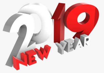 Happy New Year 2019 Png Red And White By Mtc Tutorials - Graphic Design, Transparent Png, Transparent PNG