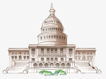 White House Cartoon Mural - Cartoon White House Vector, HD Png Download, Transparent PNG