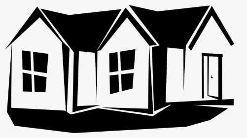 Transparent House Png Image - House Clipart Black And White Png, Png Download, Transparent PNG