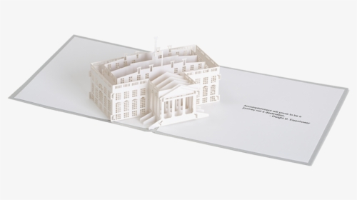 Transparent White House Png - Pop Up Card Paper Die Cut, Png Download, Transparent PNG