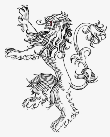 House Lannister Sigil Black And White - Transparent House Lannister Sigil, HD Png Download, Transparent PNG