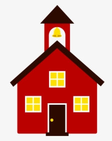School House Clip Art Black And White Free - Old School House Clipart, HD Png Download, Transparent PNG