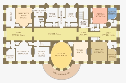 White House Floor Plan, HD Png Download, Transparent PNG