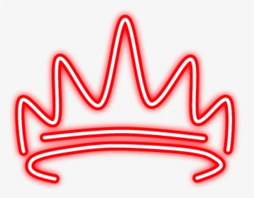 #neon #glow #crown #red #hat #freetoedit #mimi #sticker - Glowing Neon Crown Png, Transparent Png, Transparent PNG