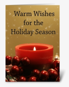 Red Candle Holiday Glow Greeting Card - Being Black, HD Png Download, Transparent PNG