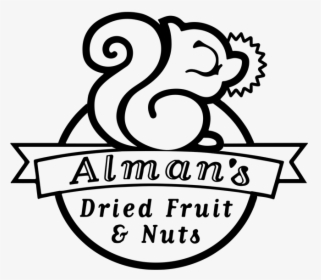 Almans Dried Fruits And Nuts Black Logo, HD Png Download, Transparent PNG