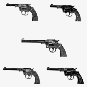 Clipart Gun Air Rifle - Revolver Sheets, HD Png Download, Transparent PNG