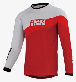 Race Kids Jersey Fluo Red-white - Downhill, HD Png Download, Transparent PNG