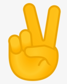 Victory Hand Icon - Peace Emoji, HD Png Download, Transparent PNG