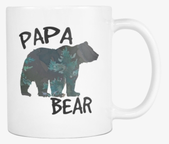 Papa Bear Forest Silhouette Coffee Mugs - Animal Farm Adventure Park, HD Png Download, Transparent PNG