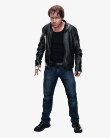Dean Ambrose Leather Jacket Standing - Dean Ambrose Full Body, HD Png Download, Transparent PNG