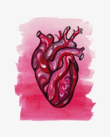 Easy Human Heart Painting, HD Png Download, Transparent PNG