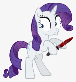 Transparent Bloody Knife Png - Pony Friendship Is Magic Rarity, Png Download, Transparent PNG