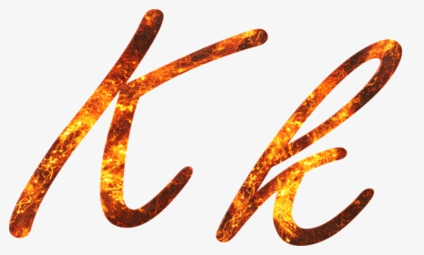 Letter, K, Fire, Embers, Lava, Font, Write, Type, Fonts - K Name Letter, HD Png Download, Transparent PNG