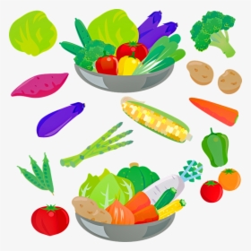 Vegetables, Salad, Broccoli, Corn, Potatoes, Eggplant - Vegetable, HD Png Download, Transparent PNG