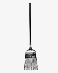 Sweep Broom Clipart Black And White, HD Png Download, Transparent PNG