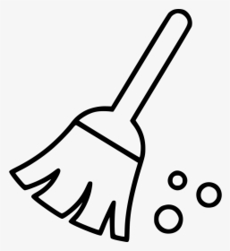 Cleaning Sweep Office Svg - Broom Black And White Png, Transparent Png, Transparent PNG