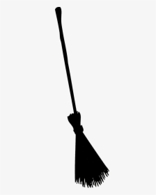 Broom Silhouette Png - Witch Broom Silhouette Png, Transparent Png, Transparent PNG