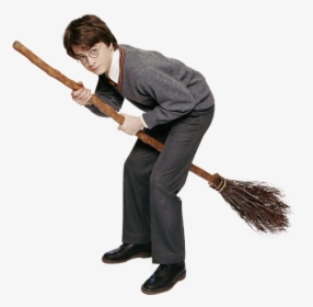 Harry Potter On Broom Png Image Transparent Download - Harry Potter Broom Meme, Png Download, Transparent PNG