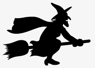 Pix For Flying Witch Clipart - Silhouette Witch Clipart, HD Png Download, Transparent PNG