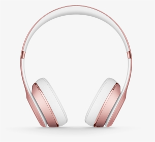 Rose Gold Headphone Png Image Background - Beats Solo 3 Wireless Png, Transparent Png, Transparent PNG