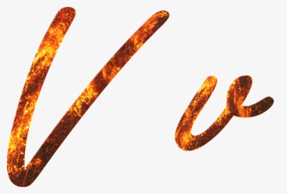 Letter, V, Fire, Embers, Lava, Font, Write, Type, Fonts - V Letter Dp For Whatsapp, HD Png Download, Transparent PNG