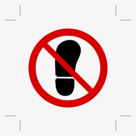 Step, Walk, Foot Print, Prohibited, Not Allowed - Travis Scott Rodeo Logo, HD Png Download, Transparent PNG