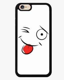 Wink Funny Face Case - Smiley Cartoon, HD Png Download, Transparent PNG