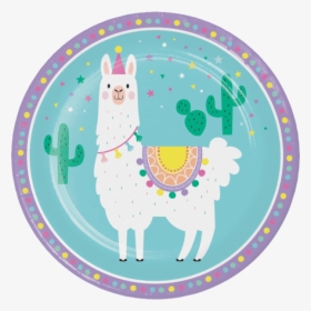 No Drama Llama Party Lunch Plates - Llama Birthday, HD Png Download, Transparent PNG