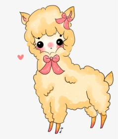 Cute Cartoon Alpaca Transparent, HD Png Download, Transparent PNG