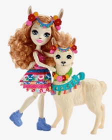 Enchantimals Lluella Llama And Fleecy - Mattel Enchantimals Llama, HD Png Download, Transparent PNG