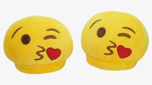 Emoji Slippers - Kissy Face - Smiley, HD Png Download, Transparent PNG