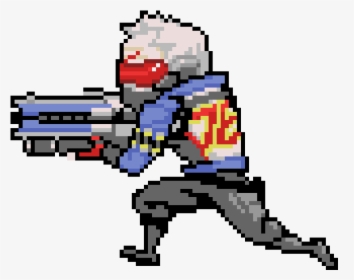 Pixie Engine Logo - Overwatch Soldier 76 Pixel Spray, HD Png Download, Transparent PNG