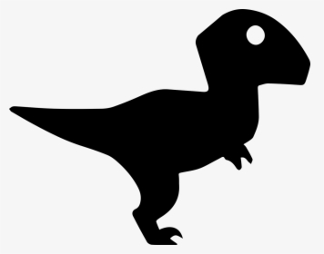 Velociraptor, Dinosaur, Silhouette, Animal, Prehistoric - Silueta De Un Dinosaurio, HD Png Download, Transparent PNG