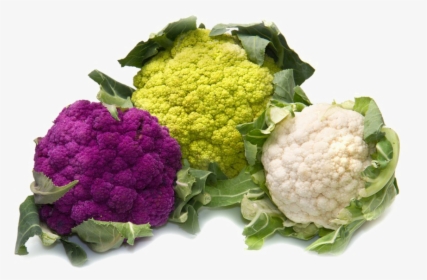 Transparent Cauliflower Clipart - Types Of Cauliflower And Broccoli, HD Png Download, Transparent PNG