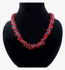 Fairy Lights Inspired Designer Red Crystal Necklace - Necklace, HD Png Download, Transparent PNG