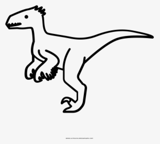 Velociraptor Coloring Page - Velociraptor Cute, HD Png Download, Transparent PNG
