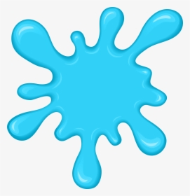 Blue Paint Splatter Clipart, HD Png Download, Transparent PNG