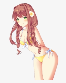 Oc Edited Mediachibi Monika Casual Outfit Sprites Png - Doki Doki  Literature Club Monika Cute, Transparent Png, free png download